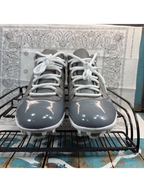 Nike Air Jordan 11 Retro Low TD Football Cleats Cool Wolf Grey AO1560-003 Men 12